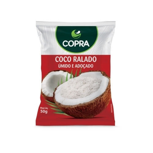 Detalhes do produto Coco Ralado 50Gr Copra Adocado.umido