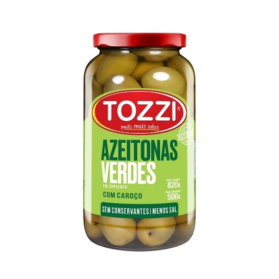 Detalhes do produto Azeitonas C Caroco 500Gr Tozzi Verde