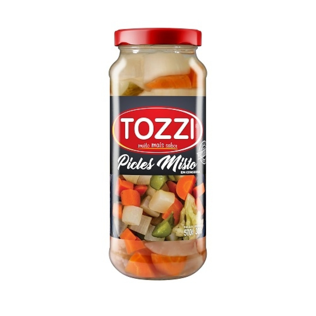 Detalhes do produto Pickles Em Conserva 300Gr Tozzi Misto