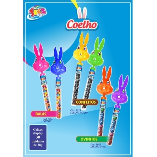 Detalhes do produto X Coelho Ovinhos 01Un 28Gr Tecs Chocolate