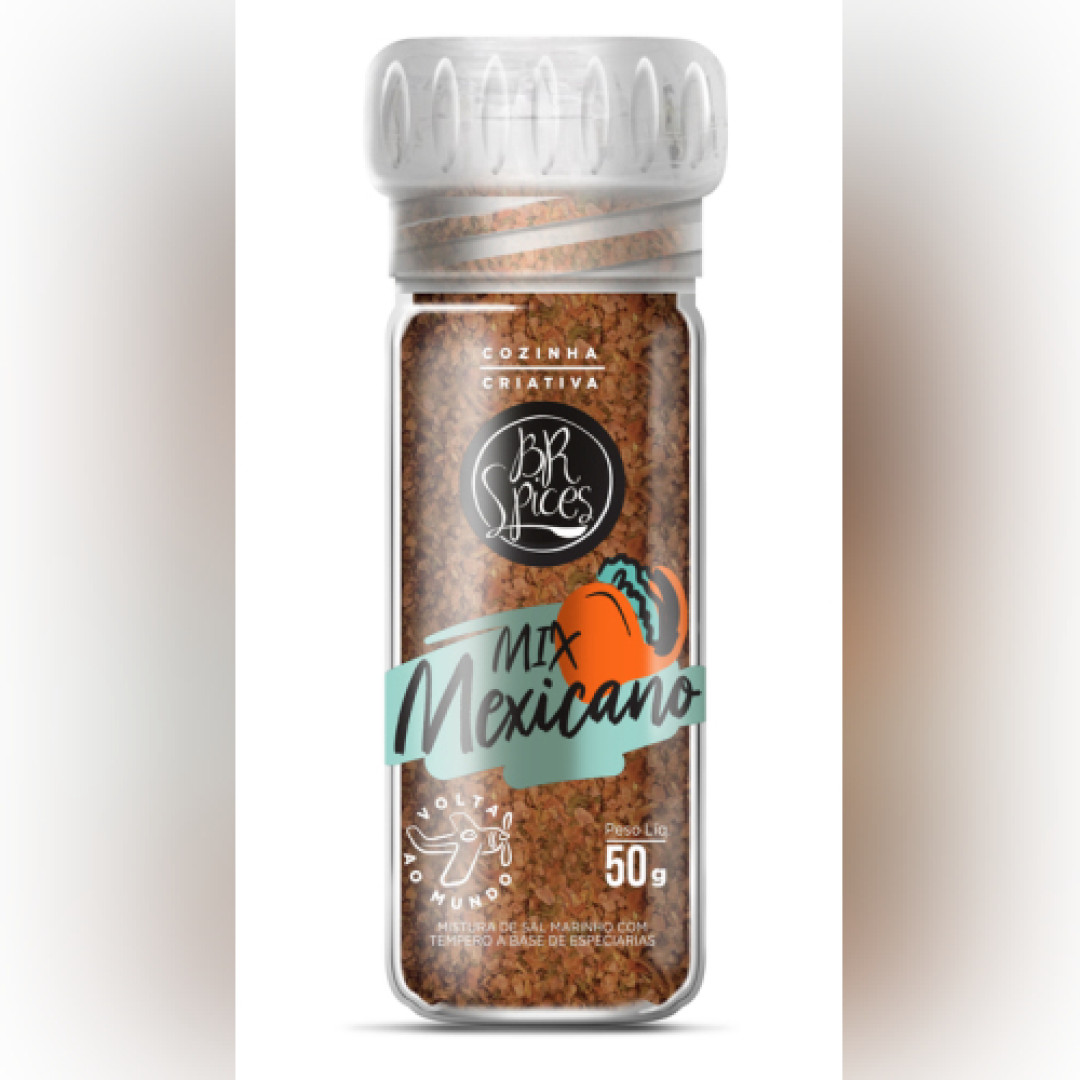 Detalhes do produto Tempero Mix Mexicano 50Gr Br Spices Especiarias
