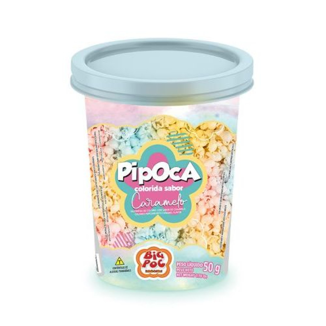 Detalhes do produto Pipoca Colorida 50Gr Big Poc Caramelo