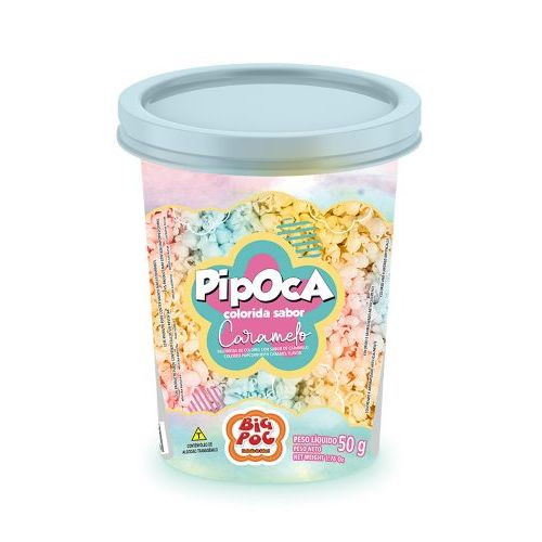 Detalhes do produto Pipoca Colorida 50Gr Big Poc Caramelo