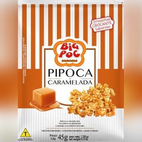 Detalhes do produto Pipoca 45Gr Big Poc Caramel