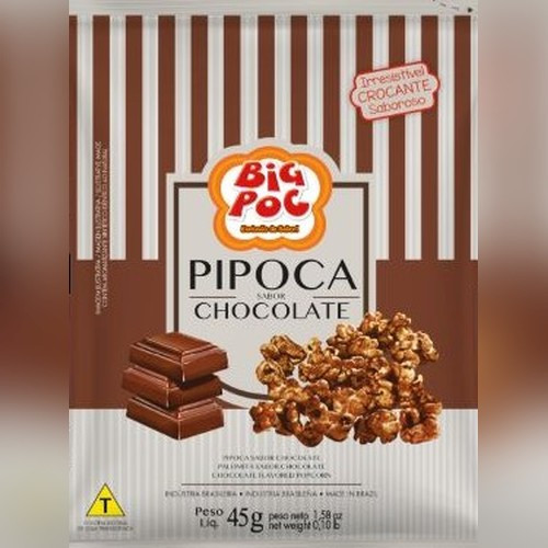 Detalhes do produto Pipoca 45Gr Big Poc Chocolate