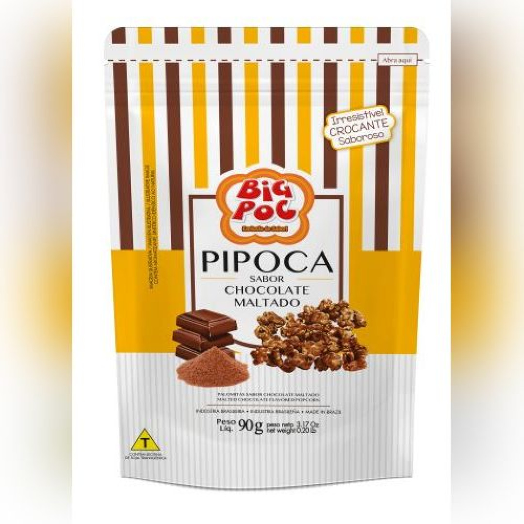 Detalhes do produto Pipoca 90Gr Big Poc Choc Maltado