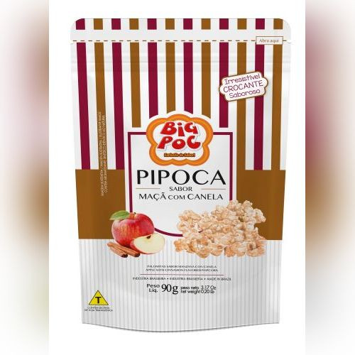 Detalhes do produto Pipoca 90Gr Big Poc Maca.canela