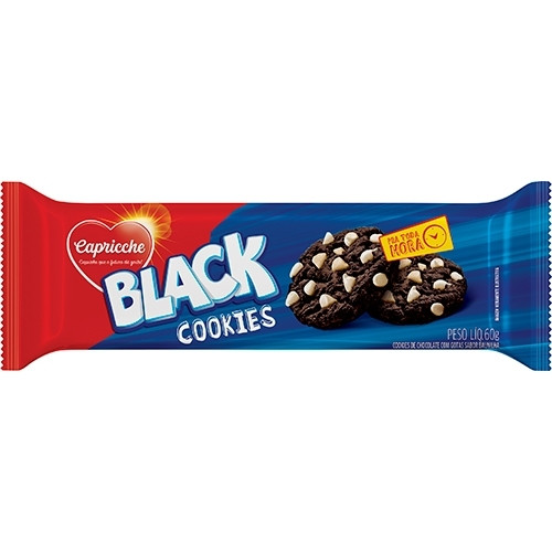 Detalhes do produto Bisc Cookies Pc 60Gr Capricche Black