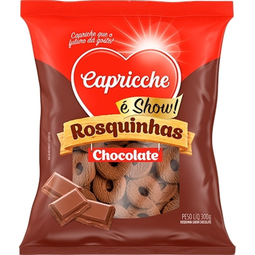 Detalhes do produto Bisc Rosca 300Gr Capricche Chocolate