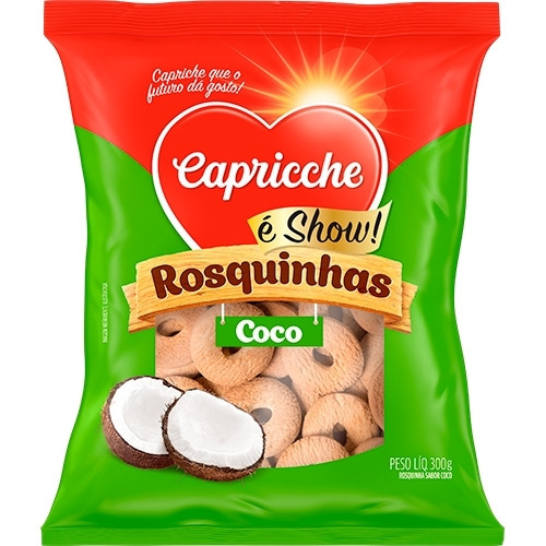 Detalhes do produto Bisc Rosca 300Gr Capricche Coco