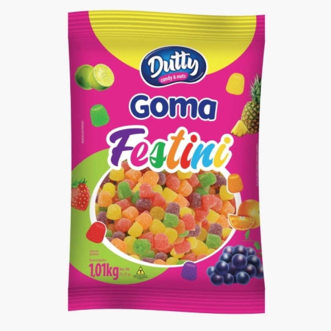 Detalhes do produto Goma Sino Festini 1,01Kg Dutty Foods Sortido