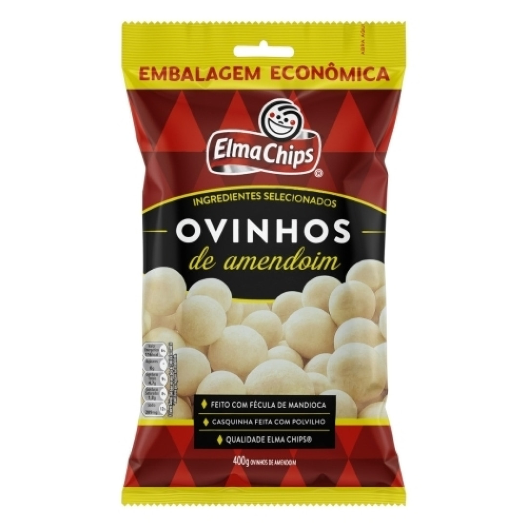 Detalhes do produto Ovinhos Amendoim 400Gr Elma Chips Salgado