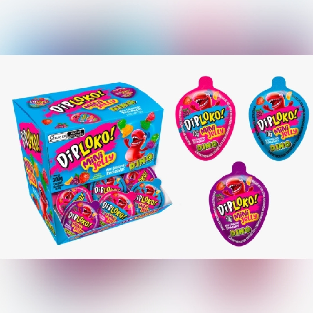 Detalhes do produto Mini Jelly Dino Recheio 30X10Gr Danil Frutas