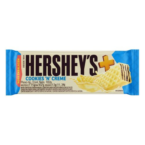 Detalhes do produto Choc Wafer Hershey Mais 102Gr Hersheys Cookies Cream