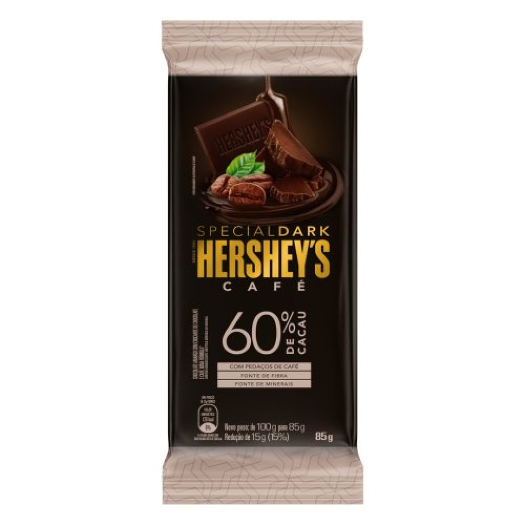Detalhes do produto Choc Special Dark 60% 85Gr Hershey Cafe.crocante