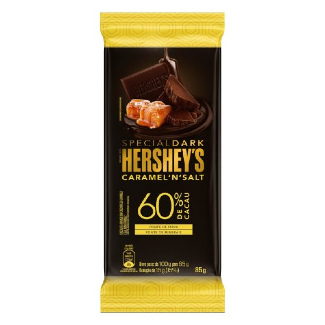 Detalhes do produto Choc Special Dark 60% 85Gr Hershey Caramelo.salgad