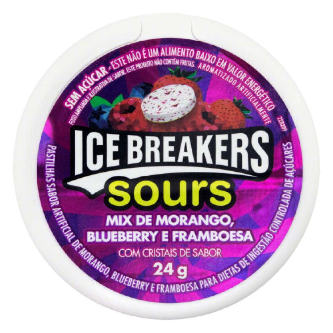 Detalhes do produto Past Sem Acucar 24Gr Icebreakers Frutas Vermelha