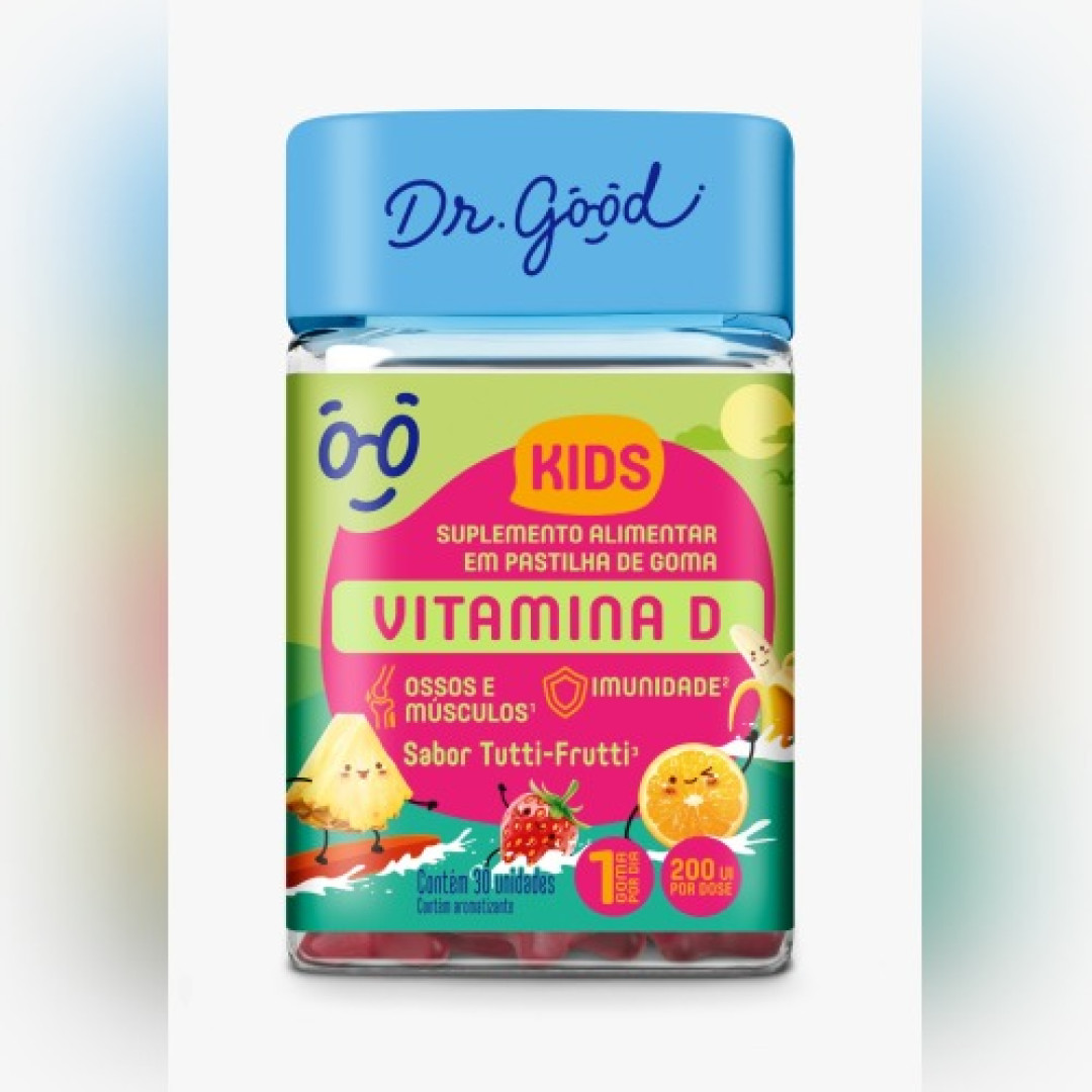 Detalhes do produto Supl Dr Good Vit D Kids 30Un Fini Tutti Frutti