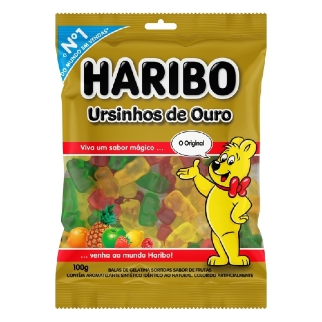 Detalhes do produto Bala Gel Ursinhos De Ouro 100Gr Haribo Frutas