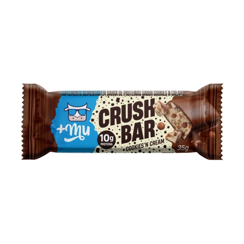 Barra Proteina Crush Bar 35Gr Mais Mu Cookies Cream Barra Proteina Crush Bar 35Gr Mais Mu Cookies Cream
