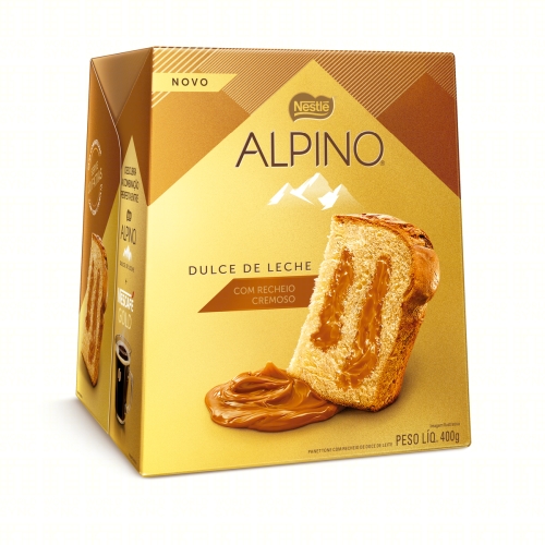 Panetone Alpino 400Gr Nestle Doce De Leite