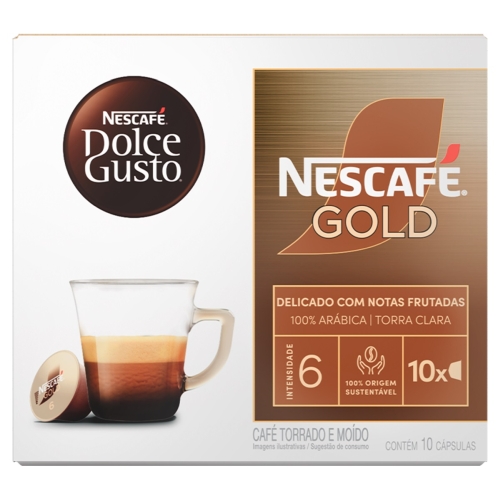 Cafe Dolce Gusto Capsula Gold 10Un Nesca Delicado.frutas Cafe Dolce Gusto Capsula Gold 10Un Nesca Delicado.frutas