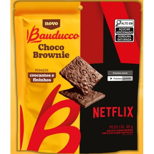 Bisc Choco Brownie Netflix 80Gr Bauducco Chocolate Bisc Choco Brownie Netflix 80Gr Bauducco Chocolate