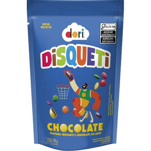 Confeito Disqueti Pc 120Gr Dori Chocolate Confeito Disqueti Pc 120Gr Dori Chocolate