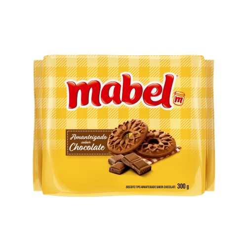 Bisc Amanteigado 300Gr Mabel Chocolate Bisc Amanteigado 300Gr Mabel Chocolate