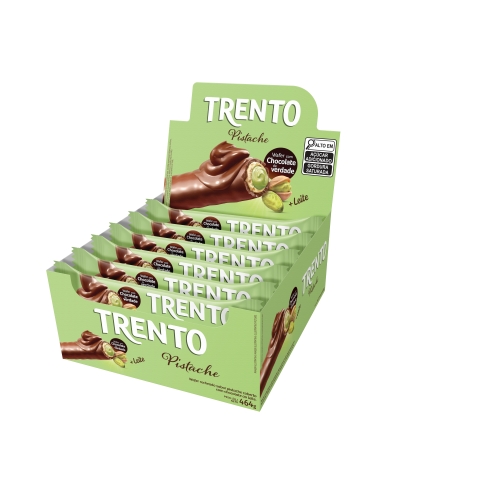 Bisc Wafer Coberto Trento 16X29Gr Peccin Pistache Bisc Wafer Coberto Trento 16X29Gr Peccin Pistache