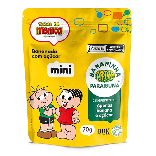 Bananinha Turma Monica 70Gr Paraibuna . Bananinha Turma Monica 70Gr Paraibuna .