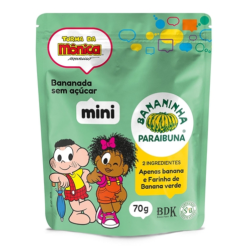 Bananinha Turma Monica 70Gr Paraibuna Cober C Chocol Bananinha Turma Monica 70Gr Paraibuna Cober C Chocol