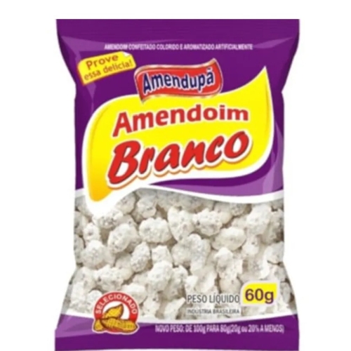 Amendoim Pc 60Gr Amendupa Branco Amendoim Pc 60Gr Amendupa Branco