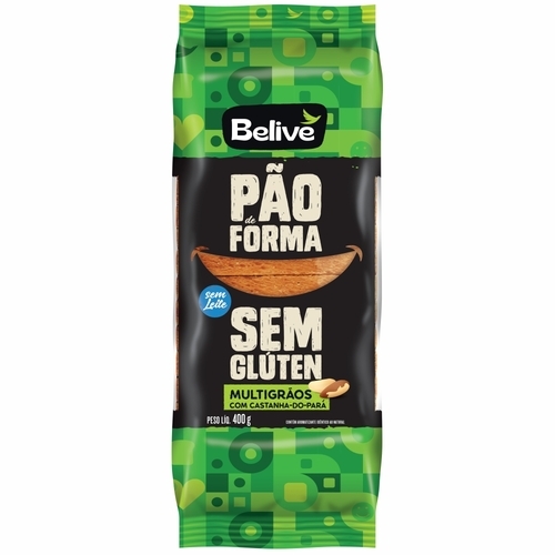 Pao Forma S/gluten 400Gr Belive Multigraos Pao Forma S/gluten 400Gr Belive Multigraos