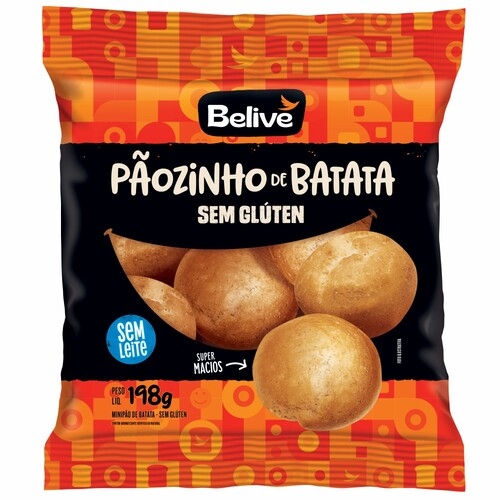 Pao Batata S/gluten 198Gr Belive Batata Pao Batata S/gluten 198Gr Belive Batata
