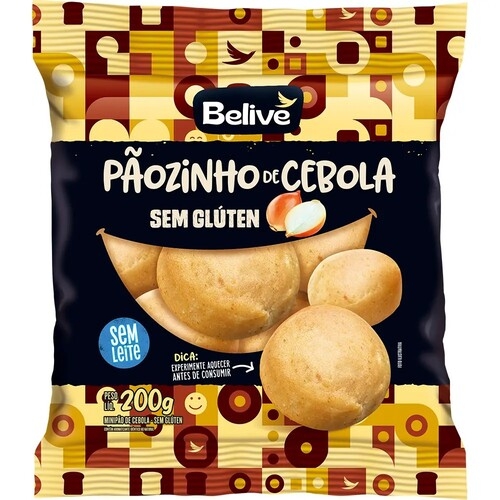 Pao Cebola S/gluten 200Gr Belive Cebola Pao Cebola S/gluten 200Gr Belive Cebola