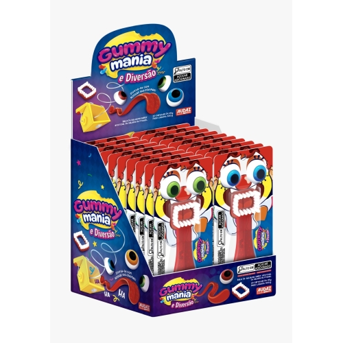 Bala Gel Gummy Mania Diversao 20X25G Zen Salada Frutas Bala Gel Gummy Mania Diversao 20X25G Zen Salada Frutas