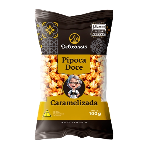 Pipoca Caramelizada 100Gr Delicassis . Pipoca Caramelizada 100Gr Delicassis .