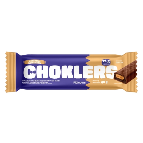 Barra Proteina Chocklers 40Gr Mix Nutri Amendoim.carame Barra Proteina Chocklers 40Gr Mix Nutri Amendoim.carame