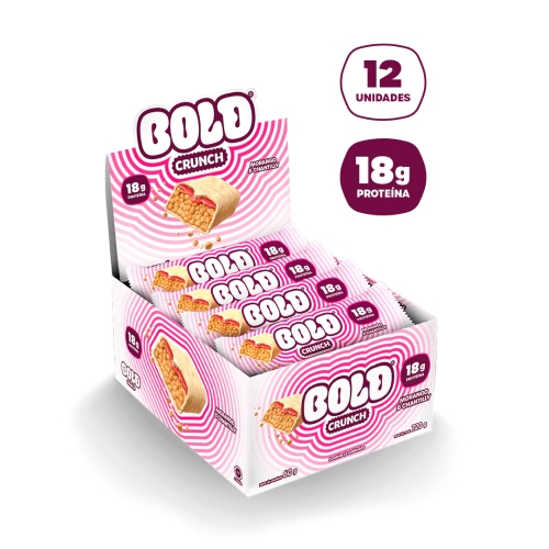 Barra Proteina Crunch 60Gr Bold Morango Barra Proteina Crunch 60Gr Bold Morango