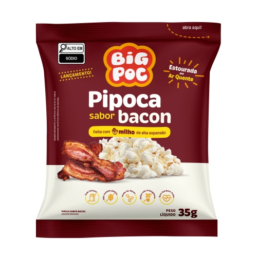 Pipoca 35Gr Big Poc Bacon Pipoca 35Gr Big Poc Bacon