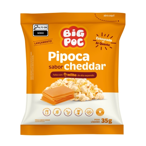Pipoca 35Gr Big Poc Cheddar Pipoca 35Gr Big Poc Cheddar