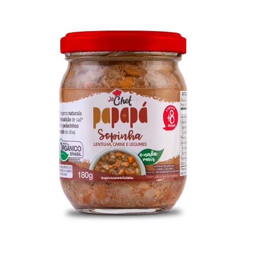 Sopinha Organica 180Gr Papapa Carne.legumes Sopinha Organica 180Gr Papapa Carne.legumes