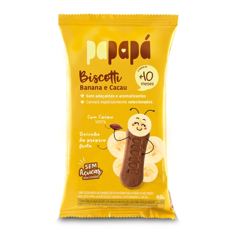Biscotti Infantil 60Gr Papapa Banana Cacau Biscotti Infantil 60Gr Papapa Banana Cacau