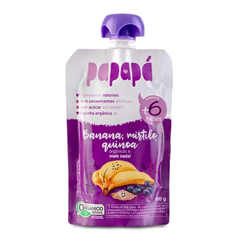 Papinha Organica 100Gr Papapa Banan.mirt.qui Papinha Organica 100Gr Papapa Banan.mirt.qui