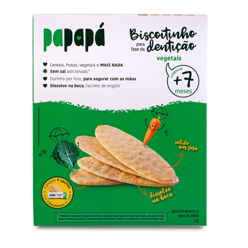 Bisc Dent S/gluten 36Gr Papapa Vegetais Bisc Dent S/gluten 36Gr Papapa Vegetais