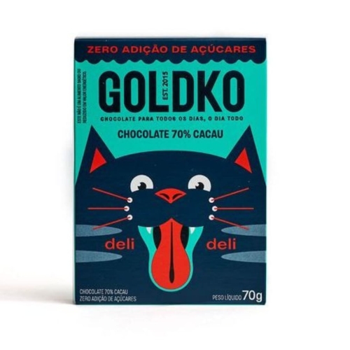 Choc Deli Deli 70% Zero 70Gr Goldko Cacau Choc Deli Deli 70% Zero 70Gr Goldko Cacau