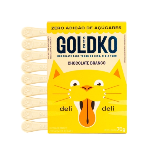 Choc Deli Deli Zero Acucar 70Gr Goldko Choc Bco Choc Deli Deli Zero Acucar 70Gr Goldko Choc Bco