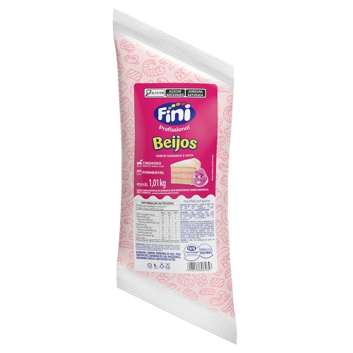 Recheio Beijos 1,01Kg Fini Morango.nata Recheio Beijos 1,01Kg Fini Morango.nata