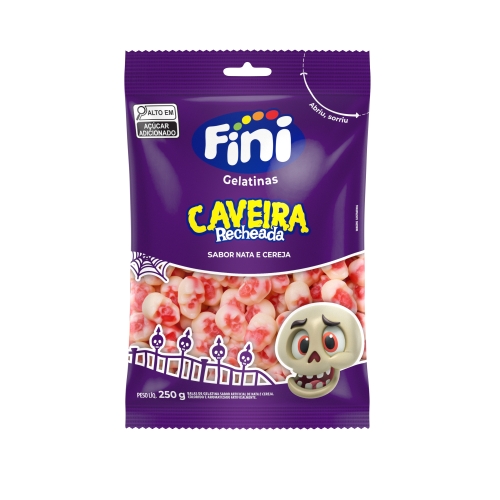 Bala Gel Rech Caveira 80Gr Fini Cereja.nata Bala Gel Rech Caveira 80Gr Fini Cereja.nata